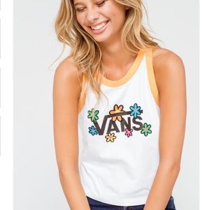 VANS stacked floral tank top